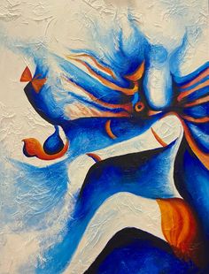 Krishna Painting Ideas On Canvas, Shiva Art Painting, Lord Shiva Abstract Painting, Shiva Abstract Art, Canvas Acrylic Painting Ideas Beginners, Shiva Abstract Paintings, Durga Canvas Painting, Shiva Painting Acrylics, Indian Acrylic Painting