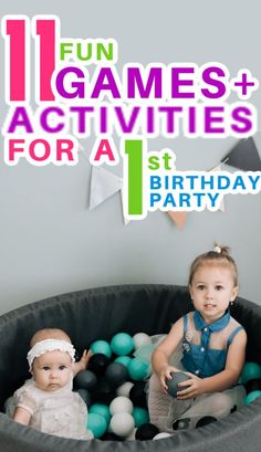 1st Birthday Play Ideas, Activities For Indoor Birthday Party, 1 Year Birthday Games, One Year Old Party Food Ideas, First Birthday Things To Do Party Ideas, Games To Play At One Year Old Birthday, How To Plan A 1st Birthday Party, First Birthday Games For Kids Baby Party Activities Easy, Activities At First Birthday Party