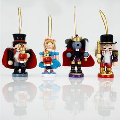 Stubby Nutcracker Suite Ornament Character Set of 4 in over 3 inch - Nutcracker Ballet Gifts Nut Cracker Ballet, Ballet Ornaments, Nutcracker Face, Nutcracker Gifts Ballet, Best Christmas Tree Decorations, The Mouse King, Ballet Christmas, Mouse King, Ballet Gift