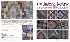 the amazing matrx new adventures in rug hooking