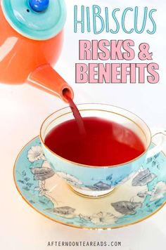 Find out the Benefits & Risks of Hibiscus Tea! | #hibiscustea #teabenefits #riskshibiscustea #drinktea Hibiscus Water Benefits, Tea For Inflammation, Tea Afternoon, Yogi Tea, Plant Benefits