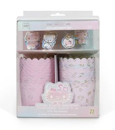 the hello kitty cupcakes are in their packaging