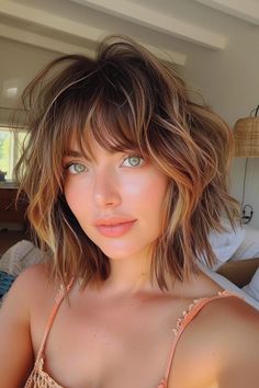 Are you ready to embrace the edgy, stylish, and incredibly versatile world of short shag hairstyles with bangs? This iconic haircut has made a major comeback in recent years, and for good reason. The short Short Wavy Shag With Bangs, Short Shag Hairstyles