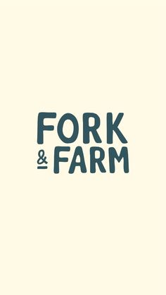 fork and farm logo on a white background