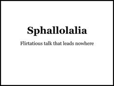 a black and white photo with the words sphallolalia