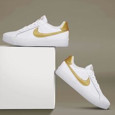 Nike Court Royals Women Metallic Gold Size 7 Nike Gold, Shoes Color, Amazon Finds, Metallic Gold, Royals, Nike Shoes, Nike Women, Gold Metal, Size 7