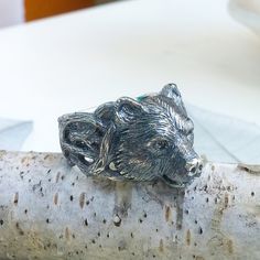 Silver Bear Ring Ring fits on finger with circumferences from 6.5 to 15 size (US).Head Width: 0.59 in. or 15 mm. Material: • Silver 925. Bear Meaning The bear has several meanings that will inspire those who have this animal as totem: The primary meaning of the bear spirit animal is strength and confidenceStanding against adversity; taking action and leadershipThe spirit of the the bear indicates it’s time for healing or using healing abilities to help self or othersThe bear medicine emphasizes Bear Meaning, Bear Spirit Animal, Bear Spirit, Viking Bear, Bear Island, Bear Ring, Bear Jewelry, Ring Bear, Silver Bear