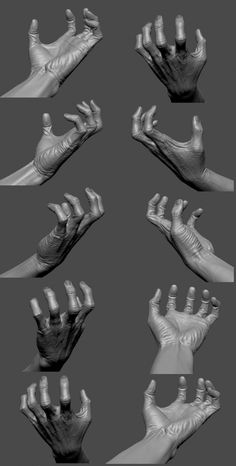 multiple images of hands with different angles