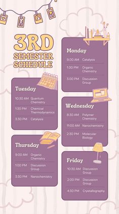 the 3rd selvester schedule is shown in purple