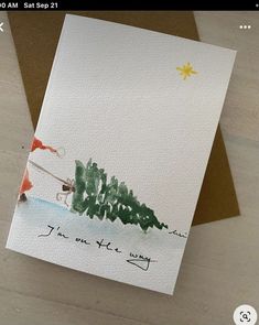 Watercolor Christmas Cards Diy, Painted Christmas Cards, Advent Season, Christmas Card Art, Watercolor Christmas Cards, Christmas Card Crafts, Paint Cards, Diy Christmas Cards, Christmas Paintings