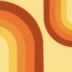 an orange and yellow background with curved lines