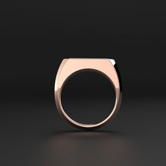 The rose gold of this 18k ring along with its modern lines design creates a piece full of purity and presence.Very suitable for any moment and any situation, it gives its wearer a fresh and forceful air in terms of intentions.A jewel that dresses by itself and that can also be accompanied with others but always taking into account the sobriety and poise. Metal: 18k Rose Solid Gold Dimensions: 7.5 mm W x 24.5 mm L 100% Handcrafted Package: Iconic Seekers Gift Box Solid Gold items are considered as custom order.Production and shipping takes 15 days.This item is final sale and can't be exchanged or returned.Taxes, duties and shipping costs are included on price. CARE METAL: To carefully wipe this jewel, use the supplied polishing cloth, then remove any residual tarnish with mild diluted soap. Modern Polished Initial Ring For Promise, Modern 14k Gold Diamond Ring, Luxury Rose Gold Diamond Ring With Polished Finish, Modern Rose Gold Open Initial Ring, Modern Rose Gold Initial Open Ring, Luxury 14k Rose Gold Promise Ring, Modern Rose Gold Promise Ring Jewelry, Modern Rose Gold Promise Ring, Modern White Gold Initial Ring