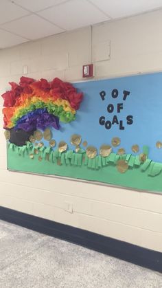 a bulletin board that says pot of golds