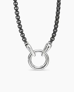 Man Jewellery, Lagos Necklace, David Yurman Necklace, David Yurman Mens, Men's Necklaces, Pvd Coating, Box Chain Necklace, Men's Necklace, Silver Chain Necklace