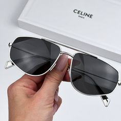 Celine Cl40083u 16a Sunglasses Palladium Smoke Pilot Unisex Cl 40083u Brand: Celine Model Number: Cl40083u / Cl 40083u Color Code: 16a Gender: Unisex Frame Shape: Pilot Frame Color: Palladium Frame Material: Metal Frame Type: Full Rim Lens Color: Smoke Lens Material: Organic Plastic Size: 60x15x145 100% Uv Protection! Brand New And 100% Authentic! Made In Italy. Full Retail Celine Package: 1. Glasses 2. Flat Branded Case 3. Cleaning Cloth With Brand Logo 4. Manufacturer's Information Sheet (Prod Classic Silver Sunglasses With Metal Frame, Sleek Silver Sunglasses With Gradient Lenses, Silver Sunglasses With Gradient Lenses For Formal Events, Formal Silver Sunglasses With Tinted Lenses, Silver Tinted Sunglasses For Formal Occasions, Silver Tinted Sunglasses For Formal Events, Sleek Silver Polarized Sunglasses, Sleek Silver Sunglasses With Mirrored Lenses, Sleek Silver Sunglasses For Summer