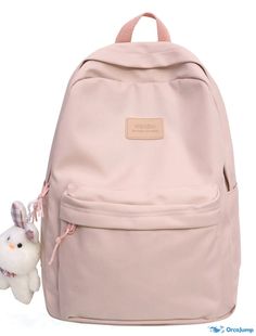 OrcaJump - Unisex Waterproof Oxford Nylon Backpack - Color Options - Large Capacity School Bag for Women Light Pink Backpack, Cheap Backpacks, Commuter Backpack, Travel Rucksack, Student Bag, Bleu Violet, Pink Backpack, Bag Light, School Backpack