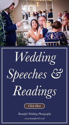 wedding speech and readings for the bride and groom