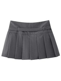 Women's Mini Skirt Cheap Gray Mini Skirt For Spring, Prop Artwork, Png Skirt, Skirt Png, Grey Mini Skirt, Grey Skirt, Classic Skirts, White Tee Shirts, Gray Skirt