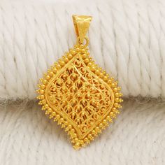 Please click -- Learn more about this item -- below for a full description 22k gold pendant handmade jewelry made in India weight is 8.3 grams approx. length is 4.8 centimeter approx. width is 3.0 centimeter approx. Luxury Yellow Gold Danglers For Diwali, 22k Gold Locket Jewelry, Lovely Ring, Lovely Earrings, 22k Gold, Luxury Life, Gold Pendant, Pendant Necklaces, Locket