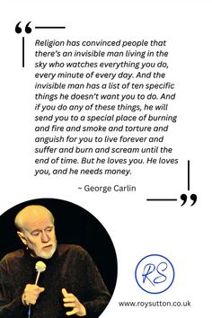 30 sharp and funny quotes by George Carlin - Roy Sutton