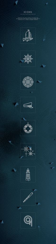 an image of the ocean with different types of boats and ships on it's surface