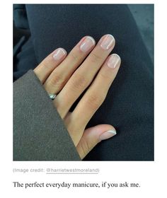 Gel French Manicure, Minimal Nails, Round Nails, Bride Nails, Neutral Nails, Girls Nails, Bridal Nails, Chic Nails