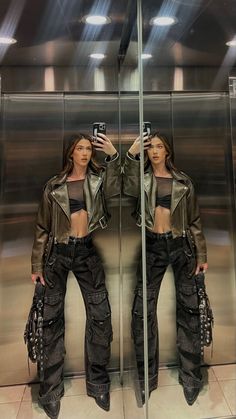 Rockstar Themed Outfit, Stile Kylie Jenner, Tomboy Femme, Ig Aesthetic, Fashion Mom, Fest Outfits, Tiktok Fashion, Fits Clothes, Looks Street Style