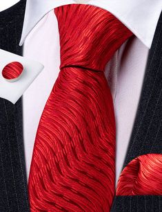 Brand: Barry Wang Material: 100% Silk What You Get: Same design Tie, Pocket Square & Cufflinks? Size: Necktie in 59" Length & 3.35" width at the tip, pocket square in 9"x 9"size Quality: Barry Wang Focus on Ties for Many Years, Good Quality Interlining Makes Our Ties Weighted and Elastic, Which are Easily Designed for A Perfect Knot.For More Quality Stylish Ties with Unbeatable Price, Please Click Our shop to Check More.With So Much Choice and Impeccable Quality, There's No Excuse Not to Have A Classic Red Cufflinks For Formal Occasions, Elegant Red Cufflinks For Formal Occasions, Red Ties For Father's Day, Elegant Red Suit And Tie Accessories For Groom, Classic Red Suit And Tie Accessories For Groom, Classic Red Suit And Tie Accessories With Pocket Square, Classic Red Suit Accessories With Pocket Square, Red Business Ties For Father's Day, Red Wedding Pocket Square