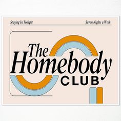 the homeboy club logo is shown on a white paper with orange and blue circles