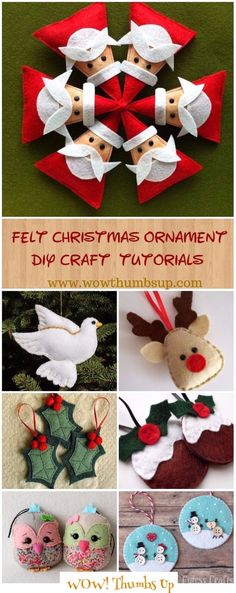 christmas ornament diy crafts for kids to make with felt and yarns