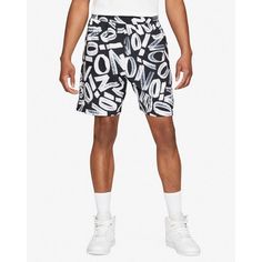 Jordan Zion Williamson Performance All Over Print Shorts - Black And White -Size 3xl Features: Streetwear, Sportswear Size: Mens 3xl Condition: New With Tags Black Relaxed Fit Bottoms With Logo Print, Casual Black Shorts With Logo Print, Black Cotton Shorts With Logo Print, White Logo Print Bottoms For Summer, Casual All Over Print Short Bottoms, Casual Logo Print Shorts For Streetwear, Casual Streetwear Shorts With Logo Print, Casual Shorts With All Over Print, Casual Streetwear Bottoms With All Over Print