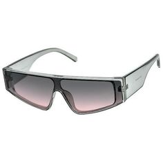 Be On-Trend With These Futuristic Kim Sunglasses With Slim Flat Top Single Shield Design. The Gray Translucent Frames Paired With Black Lenses Give These Sunglasses A Stylish Yet Sleek Look. Perfect For Any Look, They Are Sure To Protect Your Eyes With Their Uv 400 Lens Technology. Gray Sunglasses With Gradient Lenses For Summer, Modern Gray Sunglasses For Summer, Trendy Clear Sunglasses For The Beach, Chic Gray Sunglasses For Summer, Trendy Clear Sunglasses For Beach, Gray Glass Sunglasses For Summer, Summer Tinted Sunglasses For Night Out, Chic Gray Sunglasses For Parties, Trendy Sunglasses For Summer Night Out