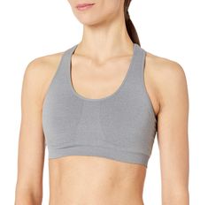 PRICES MAY VARY. Style 699700 Medium-impact support Removable padding and wire-free design Solid: 92% nylon/8% spandex; Melange: 76% polyester/20% nylon/4% spandex Machine wash and dry Stretch Activewear With Light Support For Sports Events, Fitted Nylon Activewear For Sports Events, Gray Fitted Seamless Sports Bra, Elastane Sports Bra With Built-in Padding, Micro-elastic Nylon Activewear For Sports Events, Go-dry Stretch Sports Bra, Go-dry Stretch Sports Bra For Events, Go-dry Stretch Sports Bra For Sports Events, Stretch Sports Bra With Go-dry For Sports Events