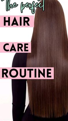 Thick Hair Care Routine, Perfect Hair Care Routine, Healthy Hair Routine Products, Long Healthy Hair Tips, Hair Routine For Straight Hair, Long Hair Care Routine, Best Hair Care Routine, Hair Care Routine Daily, Daily Hair Routine