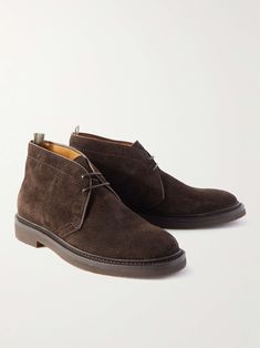 OFFICINE CREATIVE Hopkins Suede Desert Boots for Men | MR PORTER Brown Suede Shoes, Suede Shoes Men, Creative Shoes, Officine Creative, Boots For Men, Brown Shades, Weekend Style, Desert Boots, Suede Shoes