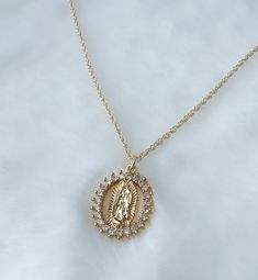 Our Lady of Guadalupe Necklace, Virgen De Guadalupe Necklace, Guadalupe, Virgin Mary, Catholic Gift, Religious Jewelry, Mexican Jewelry - Etsy Bd Gifts, Virgencita Necklace, Latina Fits, Quinceanera Necklace, Lady Of Guadalupe Necklace, Guadalupe Necklace, Mexican Necklace, Quinceanera Jewelry, Jewelry Mexican