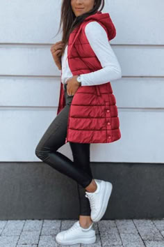 Lightweight Breathable. 100% Polyester. Size S- XXL.  All Occasion. Great for Work & Daily Wear. Side Pockets and Side Slits. Women’s Puffer Vest. Order Now for Fall 2024. Multiple Colors Available. Outerwear Coat, Jacket, Vest, Zipper Front, Side Pockets, Side Vent Slits, Draw String Hood. Casual Wear over a Great Sweater with Jeans or Stretch Pants. #ad Maroon Vest Outfits For Women, Long Vest Outfits For Women Winter, Leggings And Puffer Vest Outfit, Long Vests For Women, How To Style Long Puffer Vest, Maroon Puffer Vest Outfit, Women Puffer Vest Outfits, Purple Puffer Vest Outfit, Maroon Vest Outfit