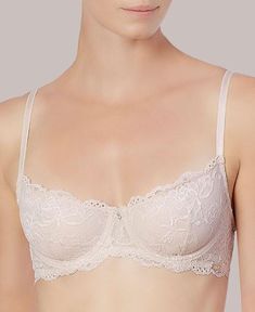 Lace Demi Cup Bra Montelle Intimates Flirt – Joum USA Full Coverage Lace Wedding Bra, Lace Push-up Bra With Medium Bust Support, Feminine Full Cup Bra With Delicate Lace, Feminine Lace Push-up Bra, Delicate Lace Push-up Bra, Elegant Full Cup Lace Nursing Bra, Elegant Full Cup Nursing Bra With Delicate Lace, Feminine Full Cup Lace Bra, Wedding Lace Push-up Bra