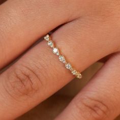 14k Gold Diamond Ring / Abbie / Baguette and Round Diamonds / | Etsy Dainty 14k Rose Gold Diamond Ring For Anniversary, Delicate 14k Gold Half Eternity Jewelry, Delicate 14k Rose Gold Wedding Jewelry, 14k Rose Gold Diamond Wedding Ring, 14k Rose Gold Single Cut Diamonds Jewelry, Dainty Rose Gold Half Eternity Wedding Ring, Dainty 14k Rose Gold Diamond Wedding Ring, Dainty 14k Gold Stackable Baguette Cut Rings, Rose Gold Half Eternity Stackable Rings