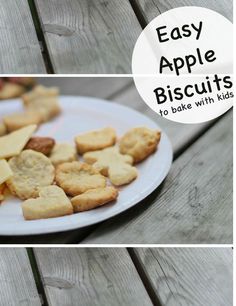 Easy Biscuit Recipe with no refined sugar -easy and fun to bake with kids, and healthier than most biscuit / cookie recipes Apple Biscuits Recipes, Apple Biscuits, Easy Biscuit, Biscuit Ideas, Easy Biscuit Recipe, Baking Book, Weaning Recipes, Biscuits Easy