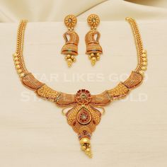 22kt yellow gold handmade necklace jewelry from Rajasthan India. Brand- StarLikesGoldIndia Weight- 27.89 grams approx. Metal- yellow gold real gold. Metal purity- 22 Karat. Max Length - Necklace 4 inches approx. Earrings - 4 centimeter approx Max Width- Necklace 5 centimeter approx. Earrings - 1.3 centimeter approx Condition- excellent brand new Please feel free to ask if you have any query. 22k Gold Hallmarked Necklace For Diwali, 22k Yellow Gold Necklaces For Diwali, Hand-set 22k Gold Necklace, Yellow Gold Temple Necklace With Tilla, Gold Plated, 22k Gold Bollywood Jewelry Sets For Gift, Elegant Gold Necklace, Handmade Gold Necklace, Bridal Jewellery Design, Gold Necklace Set