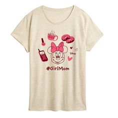 She will love showing off her style with this Disney's Minnie Mouse Women's Girl Mom Graphic Tee.© Disney FEATURES Short sleeves CrewneckFABRIC & CARE Solid Color: Cotton ; Heather Colors: Cotton/Polyester Machine wash Imported Size: Medium. Color: Beige. Gender: female. Age Group: adult. Mom Graphic Tees, Minnie Mouse Girl, Girls Tees, How To Show Love, Girl Mom, Her Style, Womens Clothing Tops, Gender Female, Fabric Care