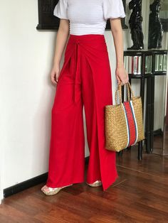 Wrap Pants Outfit, Bali Beach, Pants Boho, Festival Pants, Wrap Pants, Freedom Design, Slow Fashion Brands, Pants Summer, Boho Pants