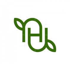 the letter g is made up of green leaves