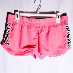 Soft And Lightweight, This Short Supply Serious Comfort. They're Designed With Breathable Fabric And A Stretchy Waistband For A Flawless Fit. Colors: Pink, Black, White Condition: Nwot Style: Running, Athletic, Workout Shorts Material: 100% Polyester Care: Machine Wash Cold Details: Imported, Elastic Waistband, Zebra Side Inset Pannels, Flat Front, Color Pipping Around Legs, Aero Graphic On Leg. Approx. Measurements Waist: 32" Hips: 40" Outseam: 8.5" Front Rise: 8.5 Item # 0193awsmsa6-23 Casual Pink Athletic Shorts For Gym, Trendy Pink Athletic Shorts With Elastic Waistband, Trendy Pink Athletic Shorts For Sports, Pink Fitted Casual Athletic Shorts, Trendy Pink Stretch Athletic Shorts, Vintage Hollister, Dream Outfits, Athletic Workout, Jersey Shore