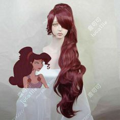 NEW Halloween Hair Hercules Megara Cosplay Long Wig Megara Costume Halloween, Megara Costume Diy, Halloween Hercules And Meg, Meg Hair Hercules, Megara Costume, Meg Cosplay Hercules, Megara Cosplay, Hercules Megara, Hercules Costume