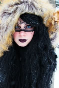 Viking Warrior Woman Makeup, Warrior Woman Photography, Viking Lady, Norse Women, Winter Video, Viking Warrior Woman, Viking Aesthetic