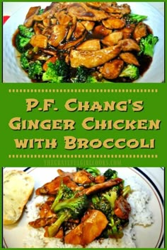 chicken and broccoli with gravy on top