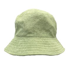 Description Terry Bucket Hat from Super Massive. Iconic Details One Size Fits All Fabric Terry Cloth Color Mustard / Brown / Grape / Sage / Tan / Lavender Khaki Bucket Hat With Upf 50+ For Summer, Khaki Wide Brim Bucket Hat With Upf 50+, Lightweight Khaki Bucket Hat, Adjustable Khaki Bucket Hat With Upf 50+, Green Bucket Hat, One Size, Terry Cloth, One Size Fits All, Mustard, Bucket Hat