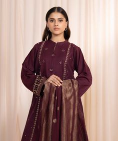 Sapphire U3PE-ST23V10-12 - 3 Piece - Embroidered Khaddar Suit Festive 2 Collection Default Title Sapphire U3PE-ST23V10-12 - 3 Piece - Embroidered Khaddar Suit Festive 2 Collection Original brand suit fabric and photography lite diffrance in actual print. Shalwar Kameez, Suit Fabric, Pakistani Outfits, Best Brand, 3 Piece, Clothing Brand, Online Shopping, Sapphire, Festival